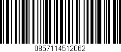 Código de barras (EAN, GTIN, SKU, ISBN): '0857114512062'