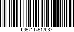 Código de barras (EAN, GTIN, SKU, ISBN): '0857114517067'