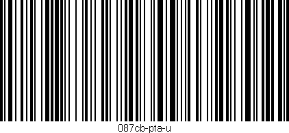 Código de barras (EAN, GTIN, SKU, ISBN): '087cb-pta-u'
