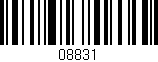 Código de barras (EAN, GTIN, SKU, ISBN): '08831'