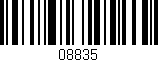 Código de barras (EAN, GTIN, SKU, ISBN): '08835'