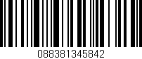 Código de barras (EAN, GTIN, SKU, ISBN): '088381345842'