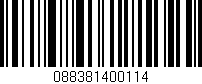 Código de barras (EAN, GTIN, SKU, ISBN): '088381400114'