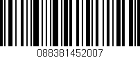 Código de barras (EAN, GTIN, SKU, ISBN): '088381452007'