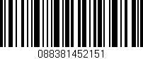 Código de barras (EAN, GTIN, SKU, ISBN): '088381452151'