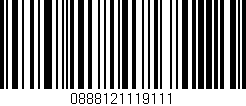 Código de barras (EAN, GTIN, SKU, ISBN): '0888121119111'