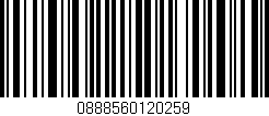 Código de barras (EAN, GTIN, SKU, ISBN): '0888560120259'