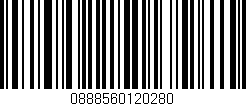 Código de barras (EAN, GTIN, SKU, ISBN): '0888560120280'