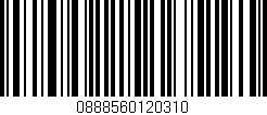 Código de barras (EAN, GTIN, SKU, ISBN): '0888560120310'