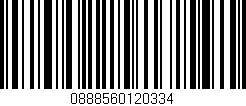 Código de barras (EAN, GTIN, SKU, ISBN): '0888560120334'
