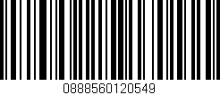 Código de barras (EAN, GTIN, SKU, ISBN): '0888560120549'