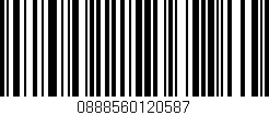 Código de barras (EAN, GTIN, SKU, ISBN): '0888560120587'