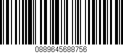 Código de barras (EAN, GTIN, SKU, ISBN): '0889645688756'