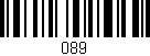 Código de barras (EAN, GTIN, SKU, ISBN): '089'