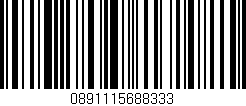 Código de barras (EAN, GTIN, SKU, ISBN): '0891115688333'