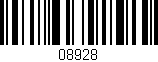 Código de barras (EAN, GTIN, SKU, ISBN): '08928'