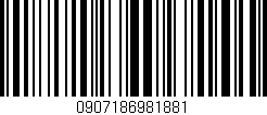 Código de barras (EAN, GTIN, SKU, ISBN): '0907186981881'