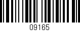 Código de barras (EAN, GTIN, SKU, ISBN): '09165'