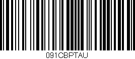 Código de barras (EAN, GTIN, SKU, ISBN): '091CBPTAU'