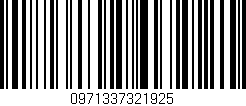Código de barras (EAN, GTIN, SKU, ISBN): '0971337321925'