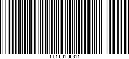 Código de barras (EAN, GTIN, SKU, ISBN): '1.01.001.00311'