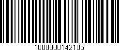 Código de barras (EAN, GTIN, SKU, ISBN): '1000000142105'