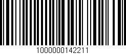 Código de barras (EAN, GTIN, SKU, ISBN): '1000000142211'