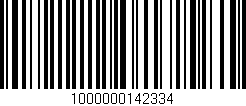 Código de barras (EAN, GTIN, SKU, ISBN): '1000000142334'