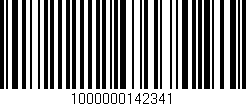 Código de barras (EAN, GTIN, SKU, ISBN): '1000000142341'