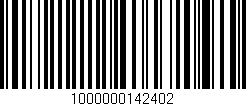 Código de barras (EAN, GTIN, SKU, ISBN): '1000000142402'