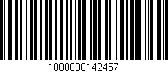 Código de barras (EAN, GTIN, SKU, ISBN): '1000000142457'