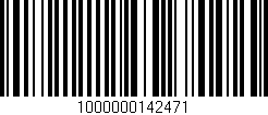 Código de barras (EAN, GTIN, SKU, ISBN): '1000000142471'