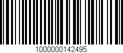 Código de barras (EAN, GTIN, SKU, ISBN): '1000000142495'