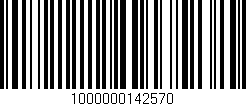 Código de barras (EAN, GTIN, SKU, ISBN): '1000000142570'