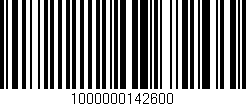 Código de barras (EAN, GTIN, SKU, ISBN): '1000000142600'