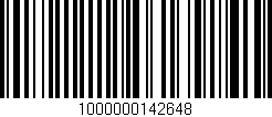 Código de barras (EAN, GTIN, SKU, ISBN): '1000000142648'