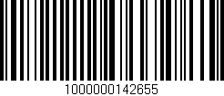 Código de barras (EAN, GTIN, SKU, ISBN): '1000000142655'