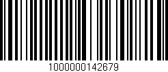 Código de barras (EAN, GTIN, SKU, ISBN): '1000000142679'