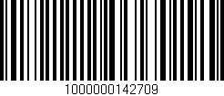 Código de barras (EAN, GTIN, SKU, ISBN): '1000000142709'