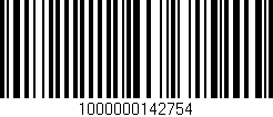 Código de barras (EAN, GTIN, SKU, ISBN): '1000000142754'