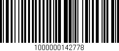 Código de barras (EAN, GTIN, SKU, ISBN): '1000000142778'