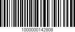 Código de barras (EAN, GTIN, SKU, ISBN): '1000000142808'