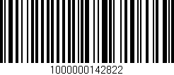 Código de barras (EAN, GTIN, SKU, ISBN): '1000000142822'
