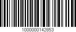 Código de barras (EAN, GTIN, SKU, ISBN): '1000000142853'