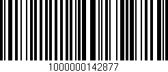 Código de barras (EAN, GTIN, SKU, ISBN): '1000000142877'