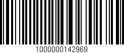Código de barras (EAN, GTIN, SKU, ISBN): '1000000142969'