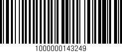 Código de barras (EAN, GTIN, SKU, ISBN): '1000000143249'