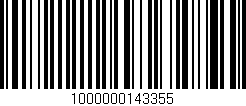 Código de barras (EAN, GTIN, SKU, ISBN): '1000000143355'
