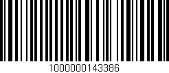 Código de barras (EAN, GTIN, SKU, ISBN): '1000000143386'