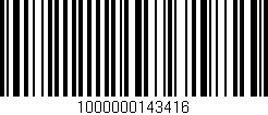 Código de barras (EAN, GTIN, SKU, ISBN): '1000000143416'